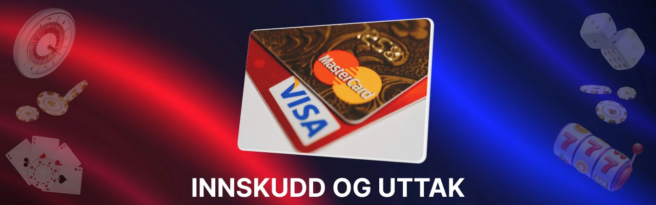 Innskudd og uttak med visa