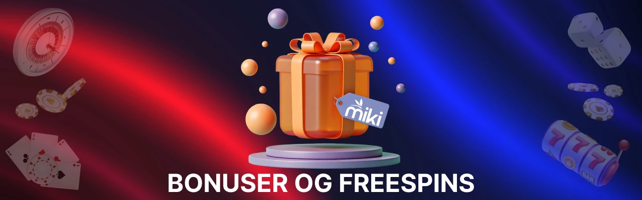 Miki casino bonuser og freespins