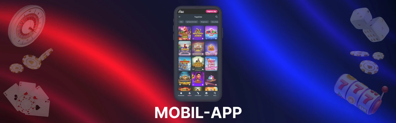 Miki casino mobil app
