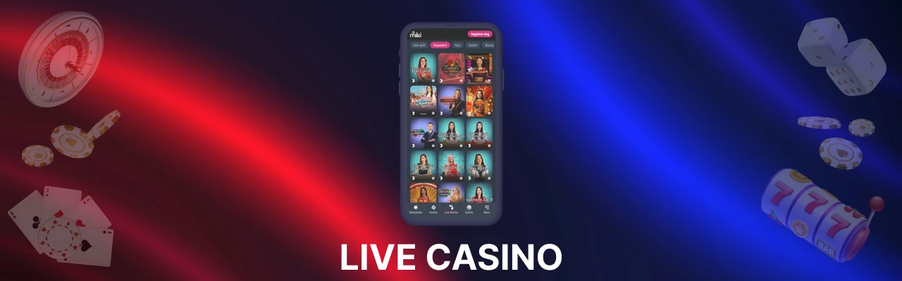 Miki casino og miki live casino