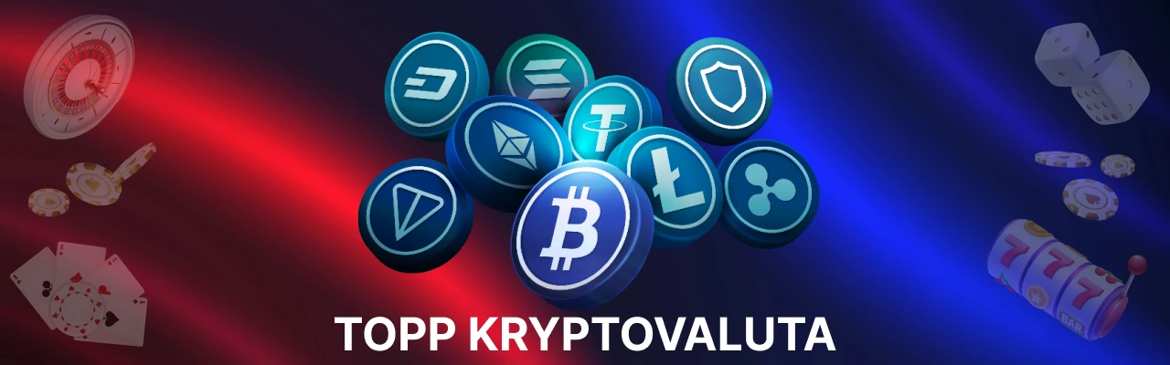 Topp kryptovaluta pa nettcasinoer