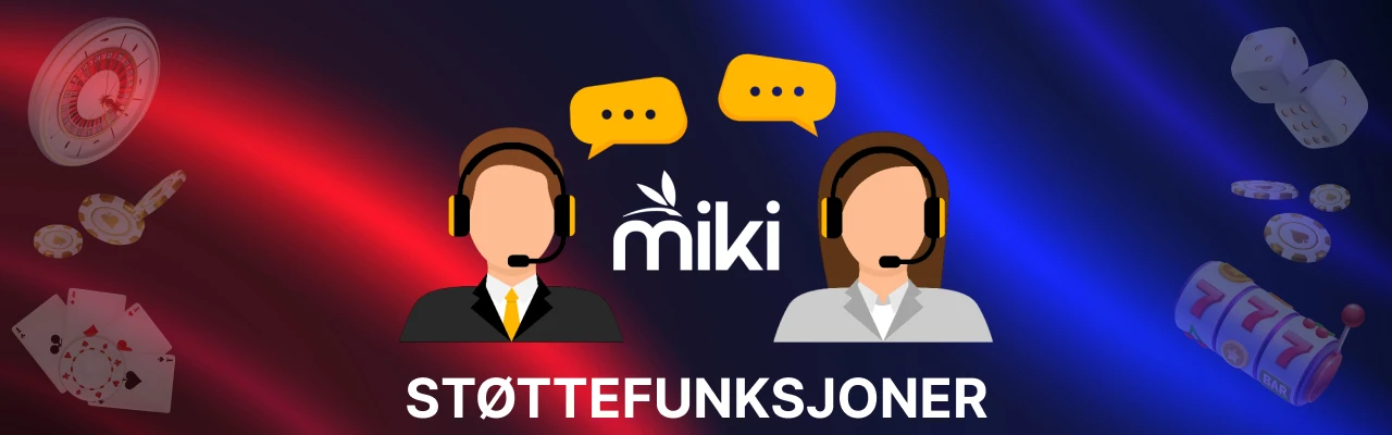 Miki casino norge stottefunksjoner